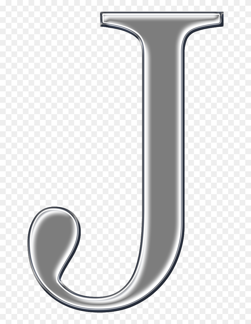 J Letter Cuz Can May - Chrome J Letter Png Clipart