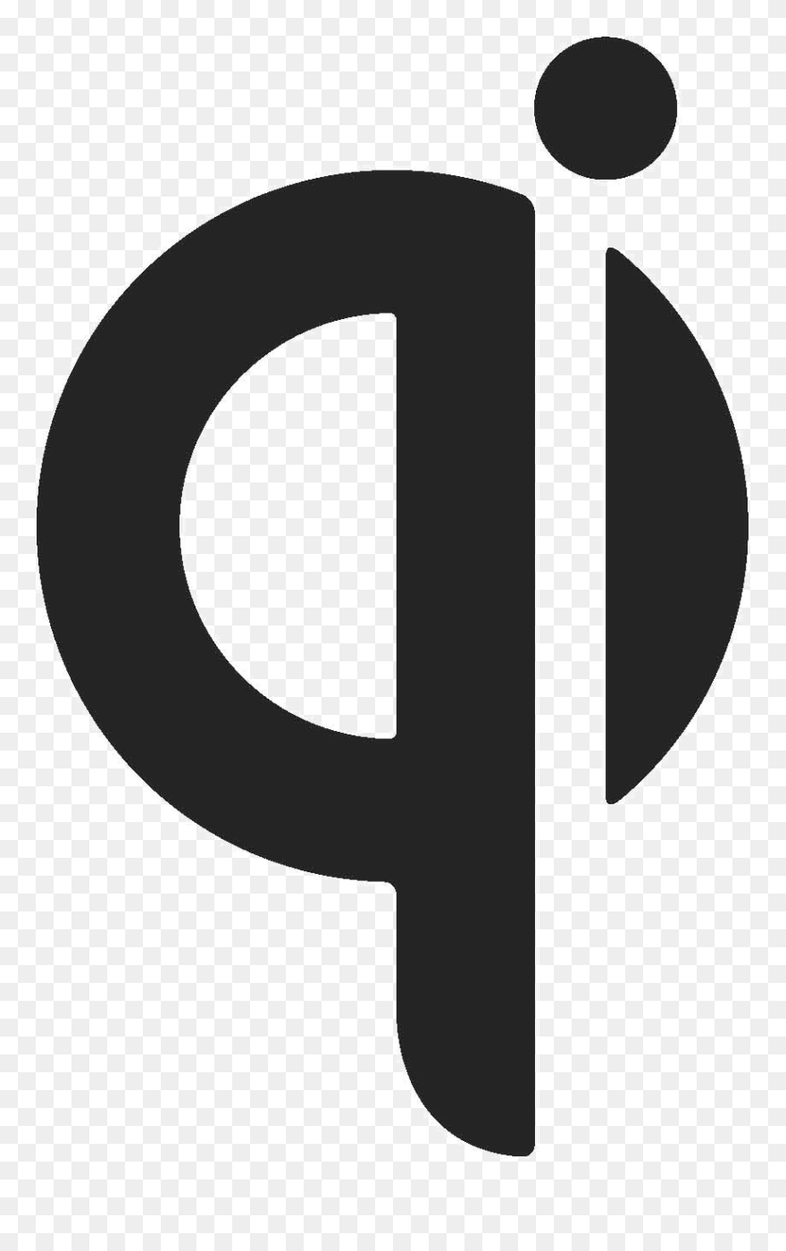 Qi Wireless Charging Logo Clipart