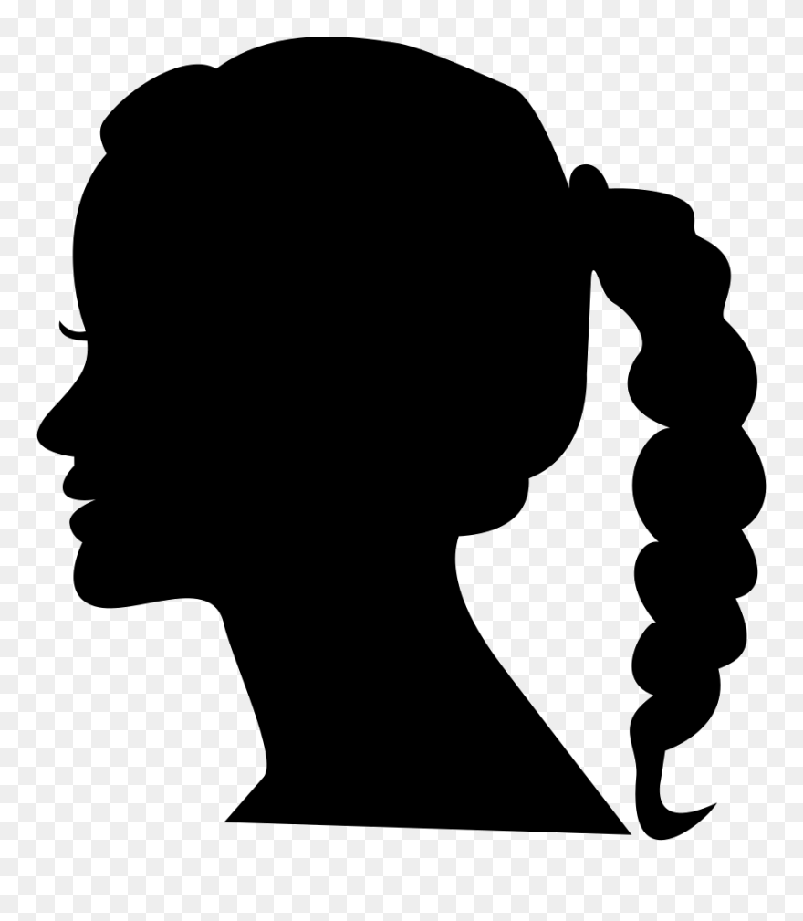 Human Head Clip Art - Face Woman Silhouette Png Transparent Png