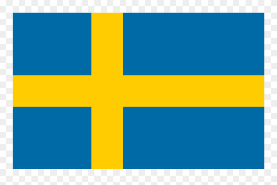Made In Sweden - Swedish Flag Icon Png Clipart