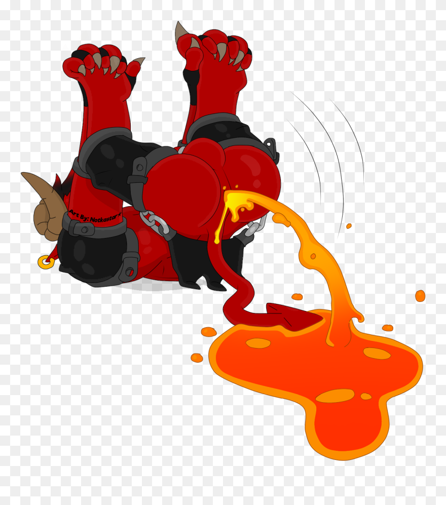 Volcanic Diarrhea - Red Bull Notkastar Clipart