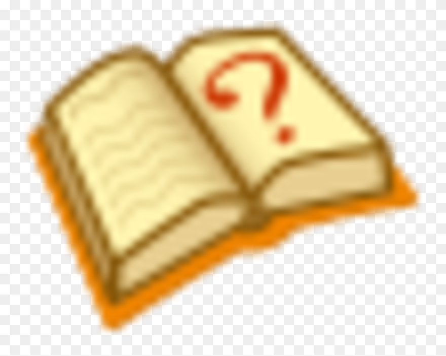 Book With Question Marks Clipart