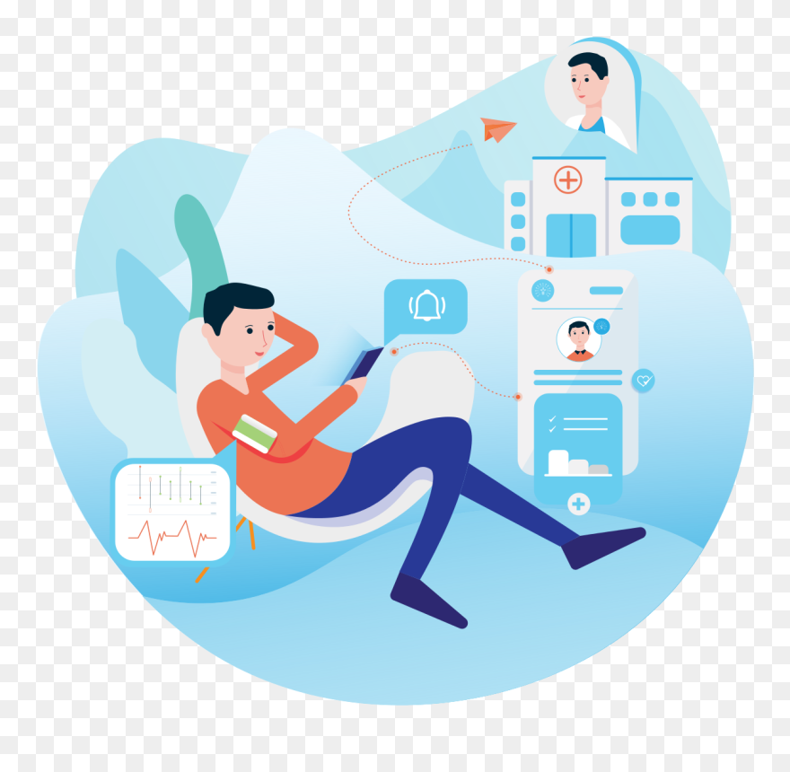 Illustration Patient Experience Step4 Smart Data Analysis Clipart