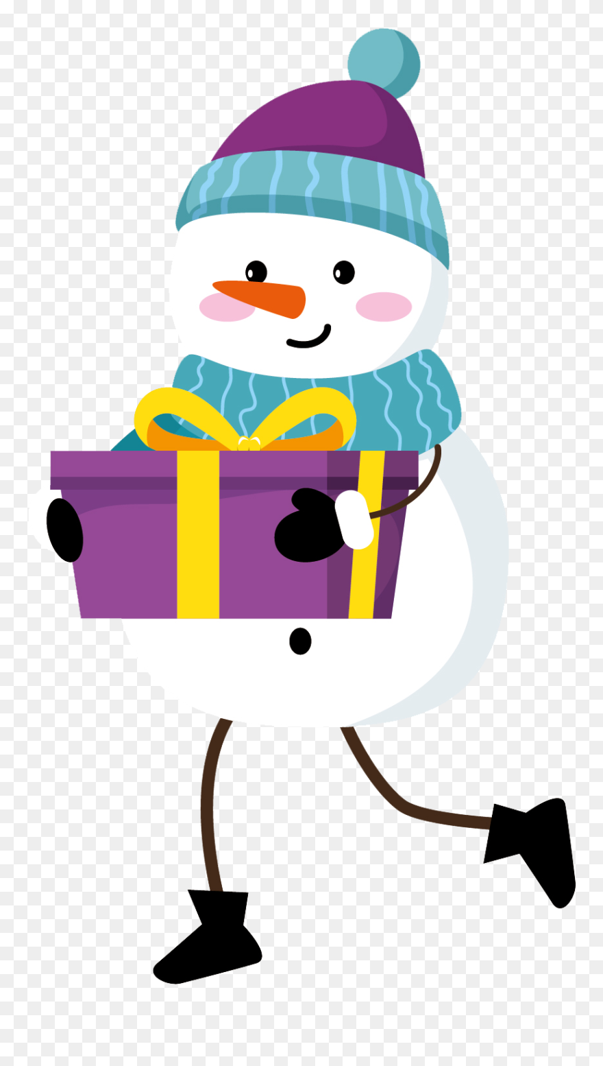 Pinguim E Boneco De Neve Clipart