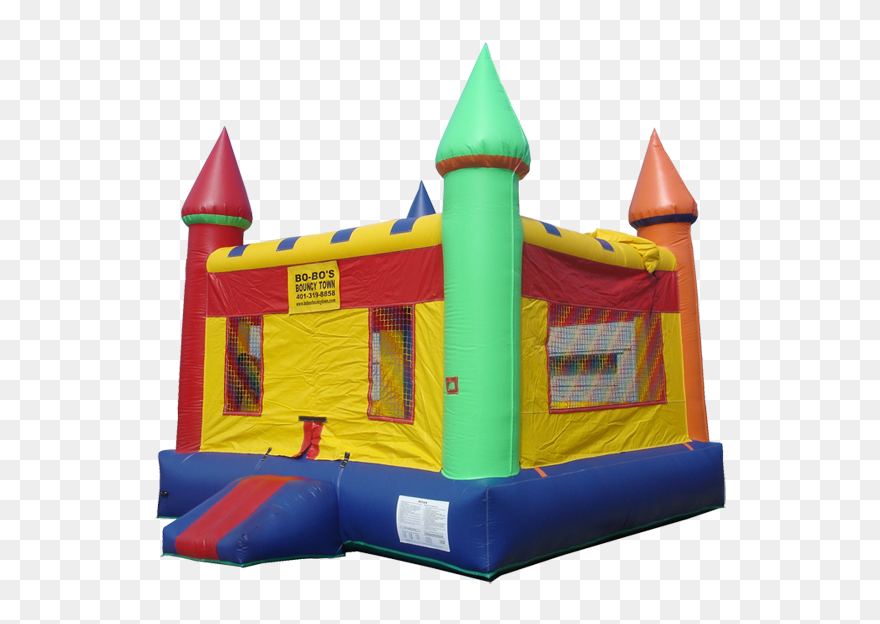 Transparent Moonbounce Clipart - Inflatable Bounce House Png
