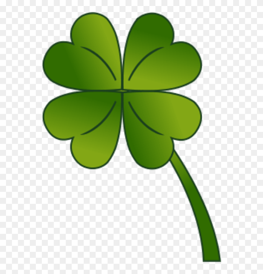 4 Leaf Clover Gradient - Four Leaf Clover Clip Art - Png Download