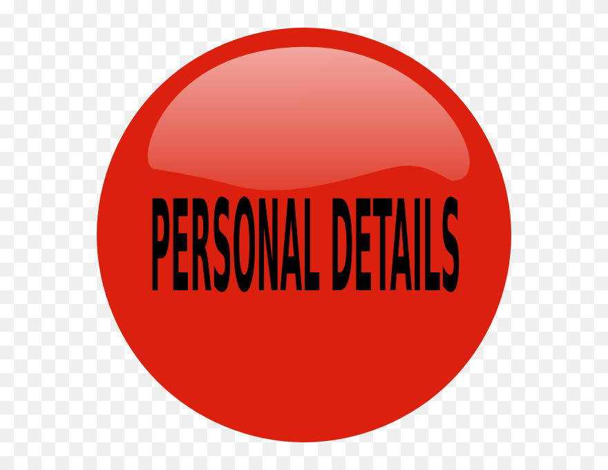 Personal Clip Art - Personal Details Clipart - Png Download