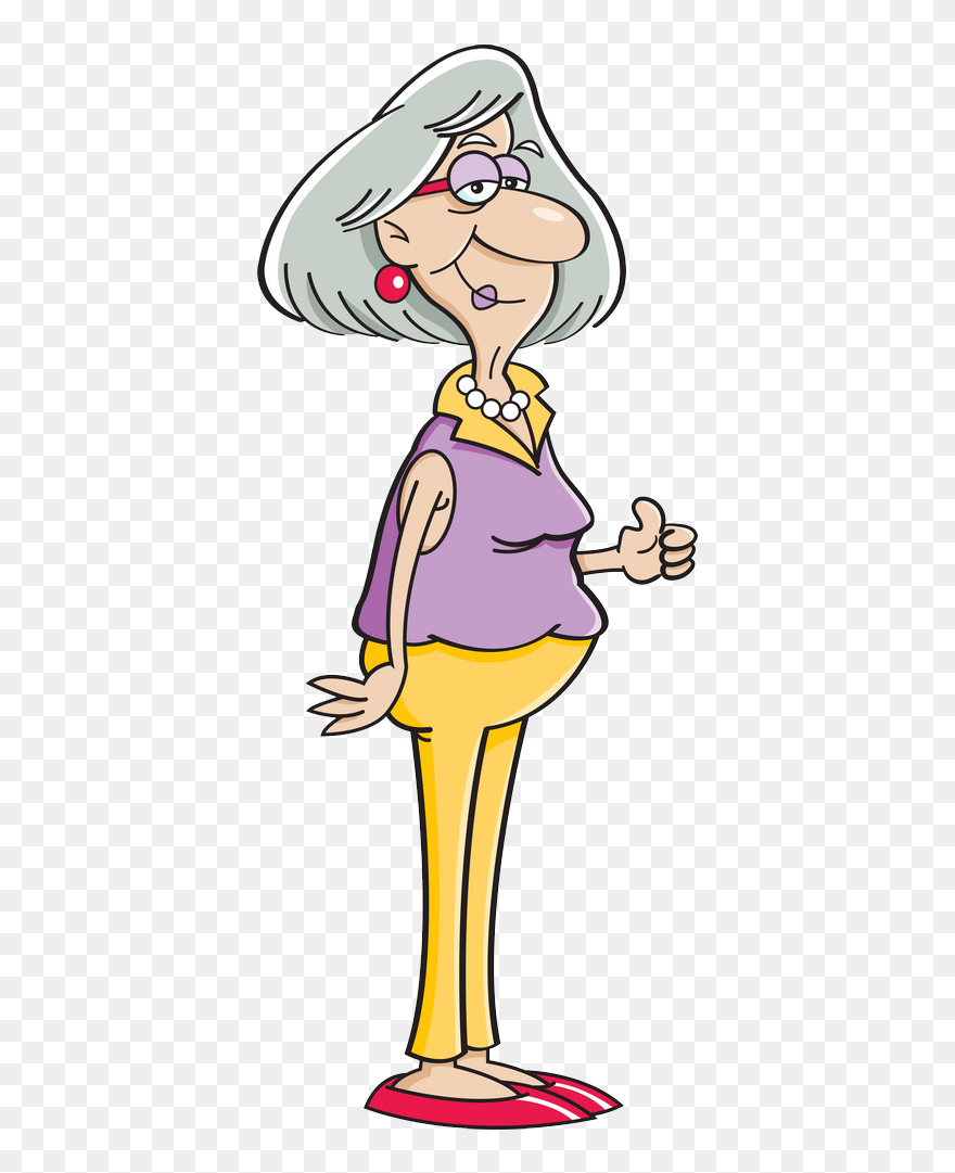 Woman Giving Thumbs Up Cartoon Clipart