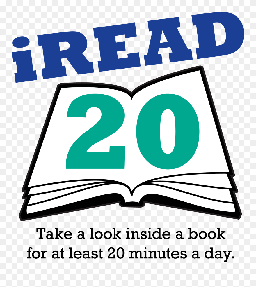 Reading For 20 Minutes Clipart - Png Download