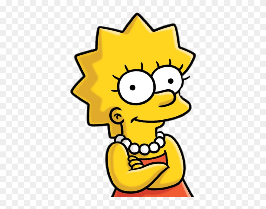 Lisa Simpson Clipart Banner Black And White Lisa Simpson - Lisa Simpson - Png Download