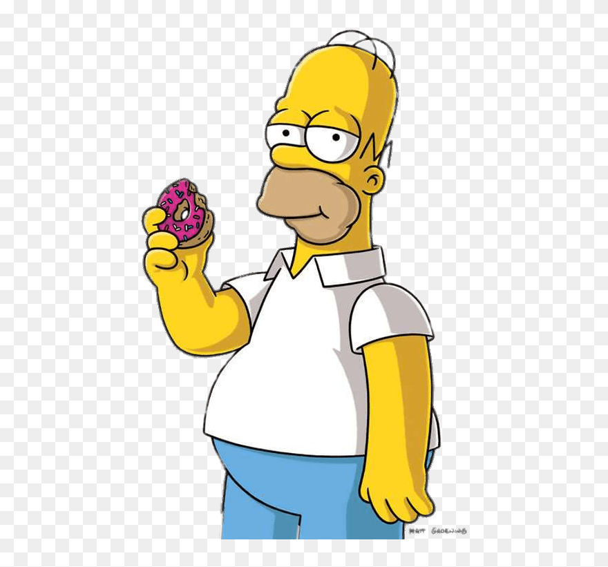 Https - //www - Stickpng - Https - //www - Stickpng - Homer Simpson Donuts Painting Clipart