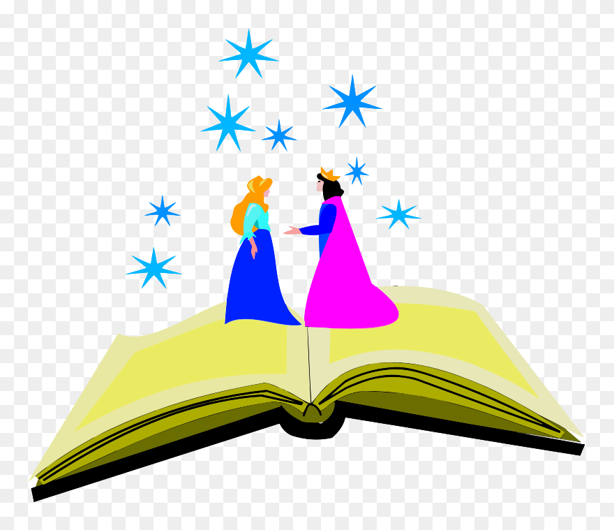 Fairies - Fairy Tale Book Background Clipart