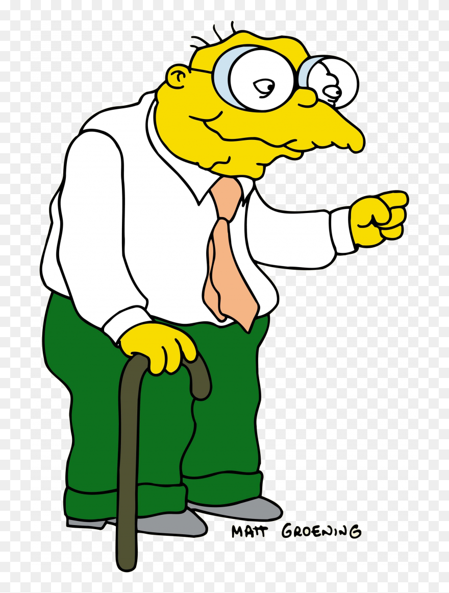 Now You Can Download Simpsons High Quality Png - Hans Moleman Clipart