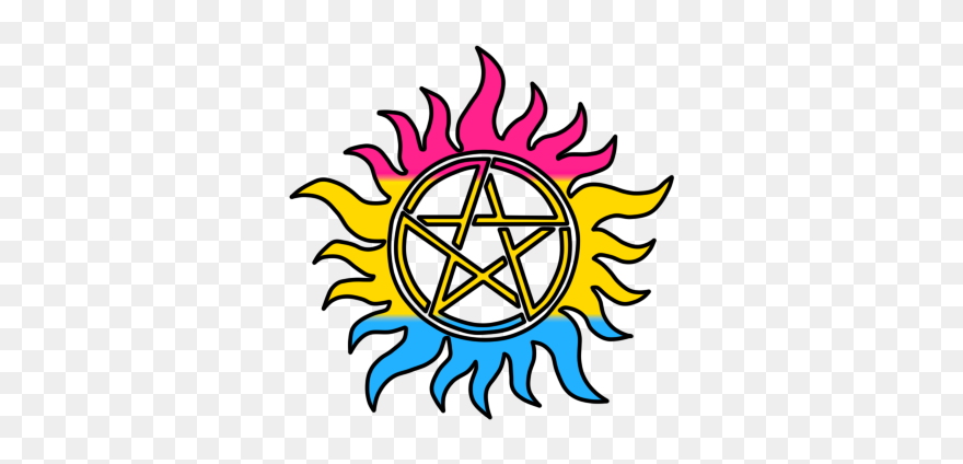 #pan Pride #supernatural #antipossesion - Supernatural Bi Pride Clipart