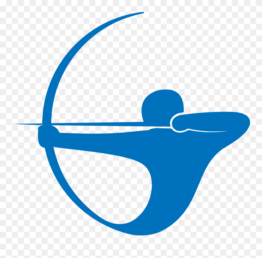 Bow And Arrow Bowhunting Archery - Arrow And Bow Symbol Clipart