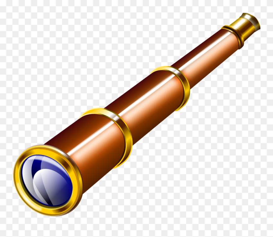 Net Clip Art Spyglass Super Duper Svg - Pirate Telescope Clip Art - Png Download