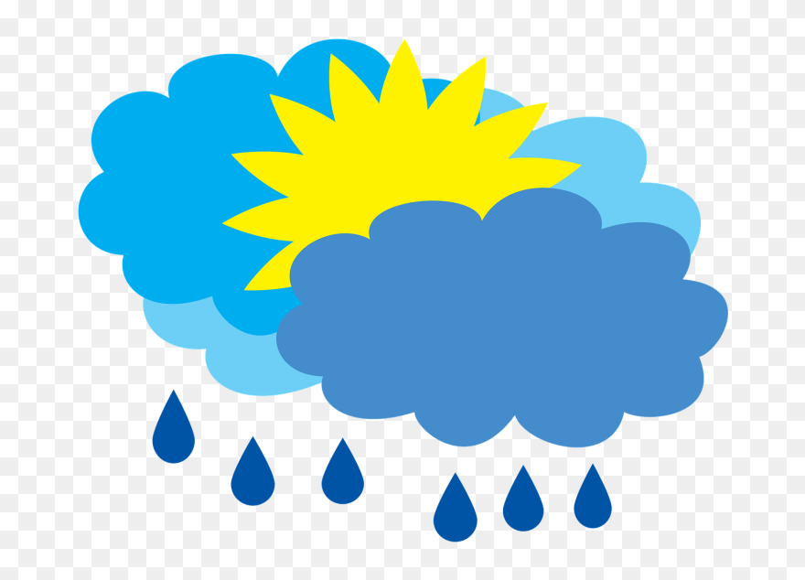 Cloudy Clipart Weather Word - Cartoon Storm Cloud Png Transparent Png
