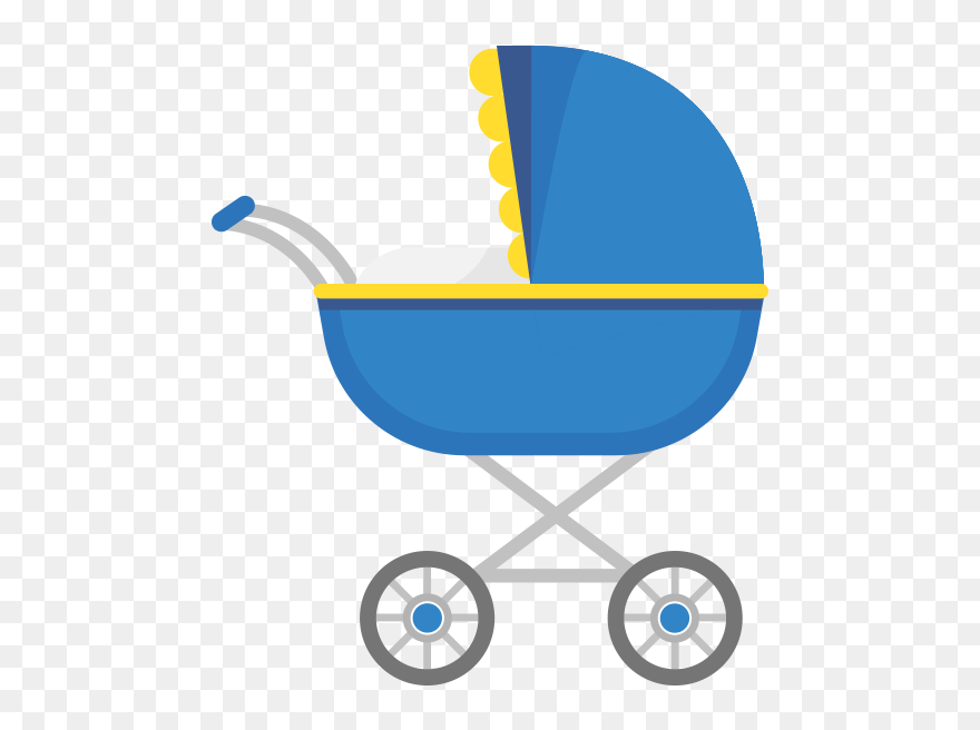 Transparent Cartoon Baby Carriage Clipart