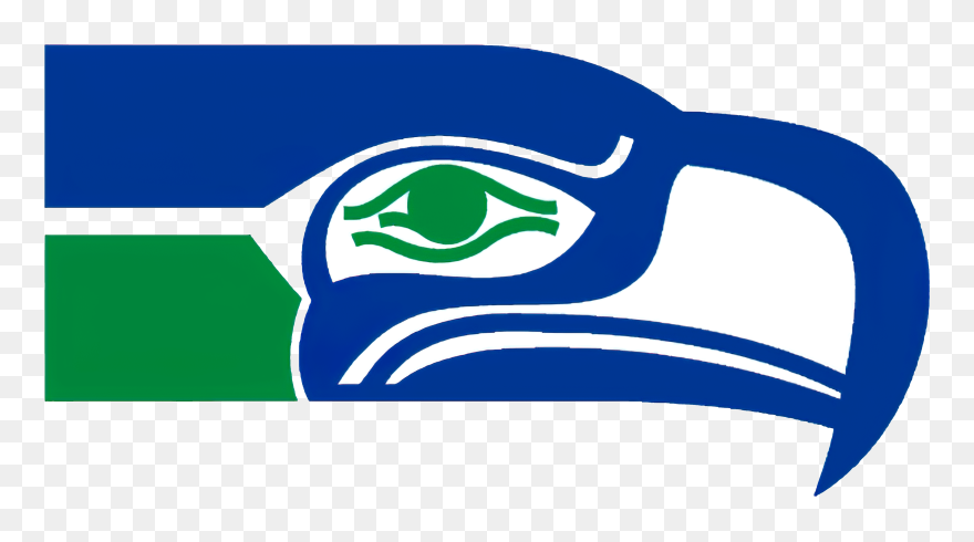 Retro Seattle Seahawks Logo Clipart
