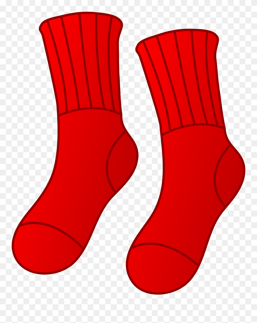 Christmas Sock Clipart Clip Art Royalty Free Stock - Clip Art Red Socks - Png Download