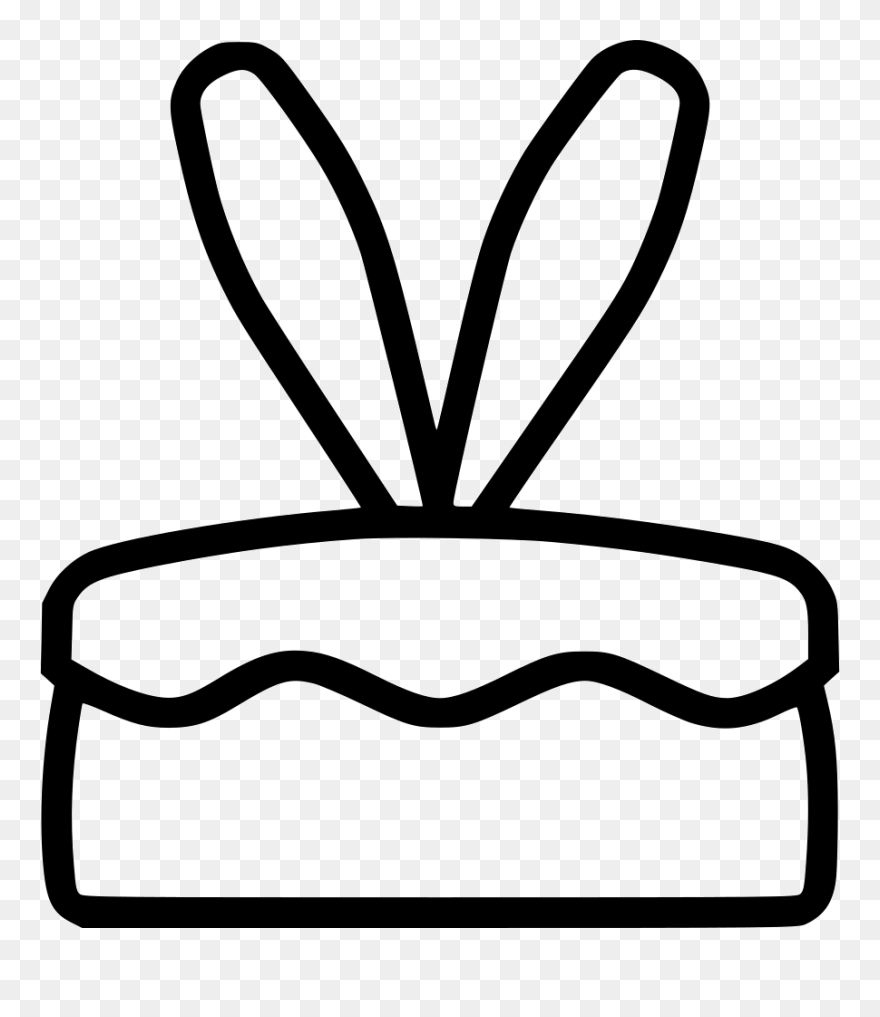 Cake Bunny Ears Rabbit Dessert Clipart