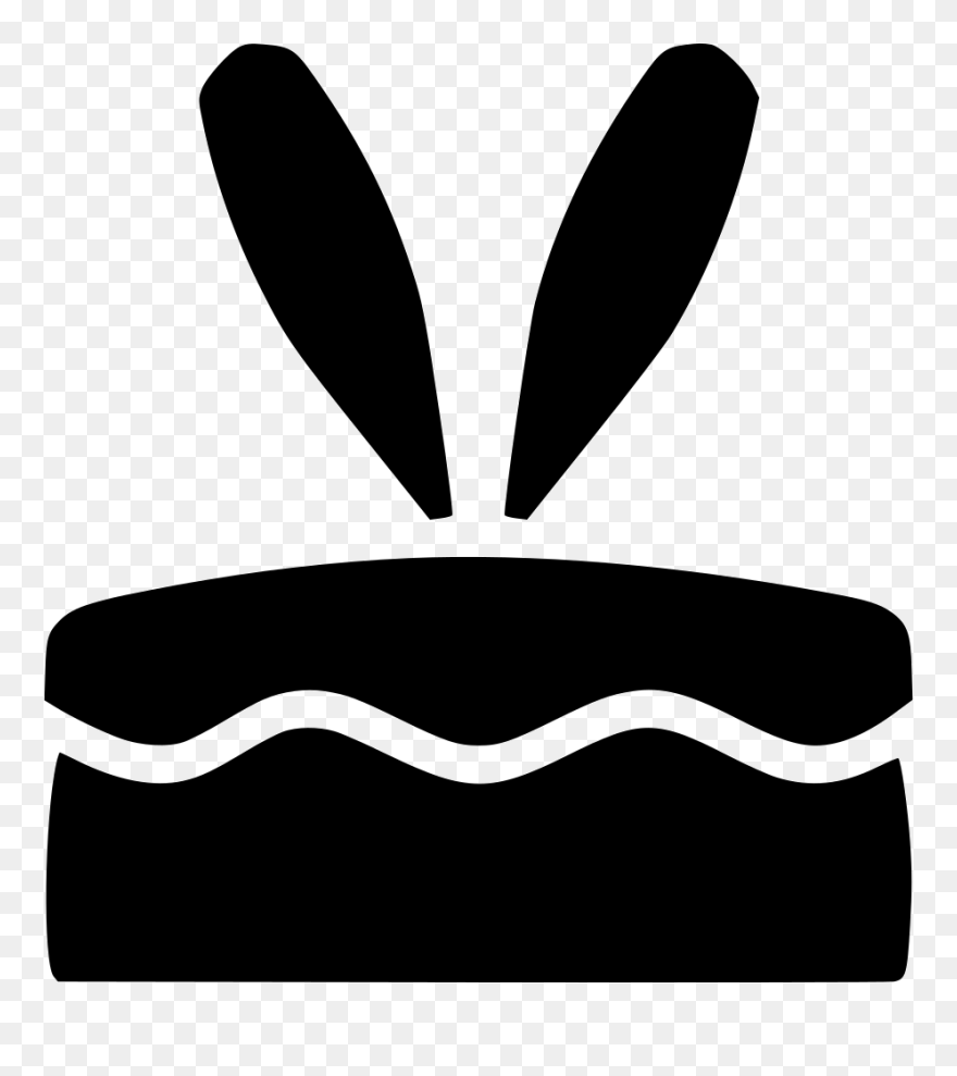 Cake Bunny Ears Rabbit Dessert - Illustration Clipart