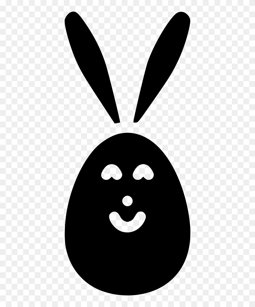 Egg Bunny Rabbit Ears Paschal Decorated - Illustration Clipart