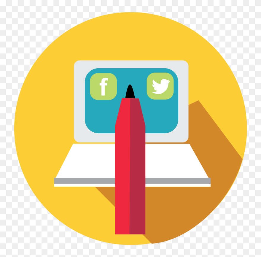 Blog And Social Media Writing 360 Web Designs, Social - Social Media Writing Icon Clipart