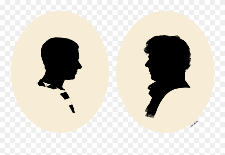 Doctor Watson Sherlock Holmes Professor Moriarty Silhouette - Sherlock Silhouette Clipart