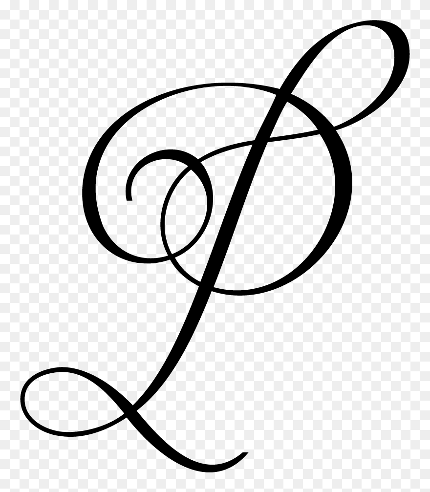 Wedding Monogram Letters - Priyanka Tattoo Fonts Clipart