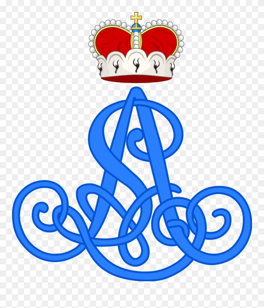 Royal Monogram Of Princess Anna Louise Of Schönburg-waldenburg Clipart