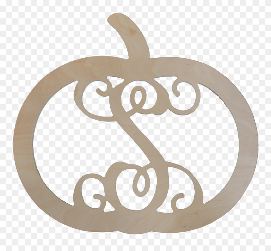 Png Black And White Library Pumpkin Monogram Clipart - Vine Monogram Letter S Transparent Png