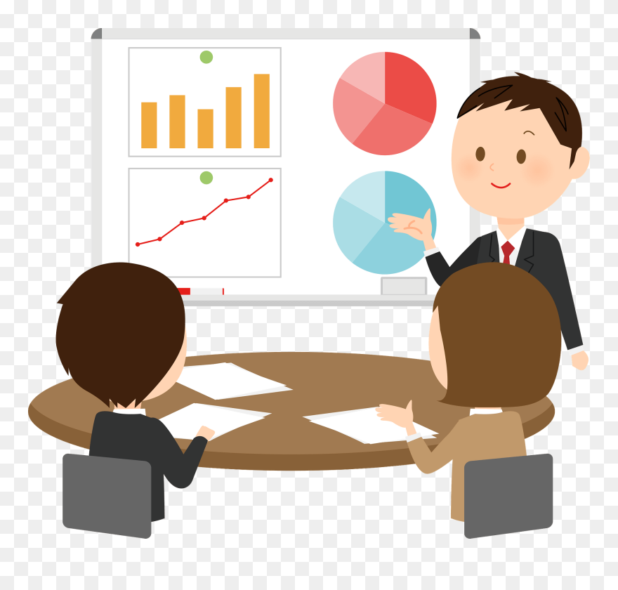 Business Meeting Meeting Cartoon Clipart