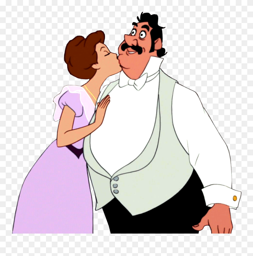 Mermaids Cartoons Episodes Kiss Cheeks Clipart