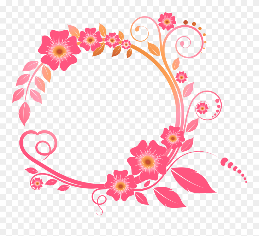 #hearts #happyvalantimes #hugs #kisses #happyvalentinesday - Border Frame Clipart Black And White - Png Download