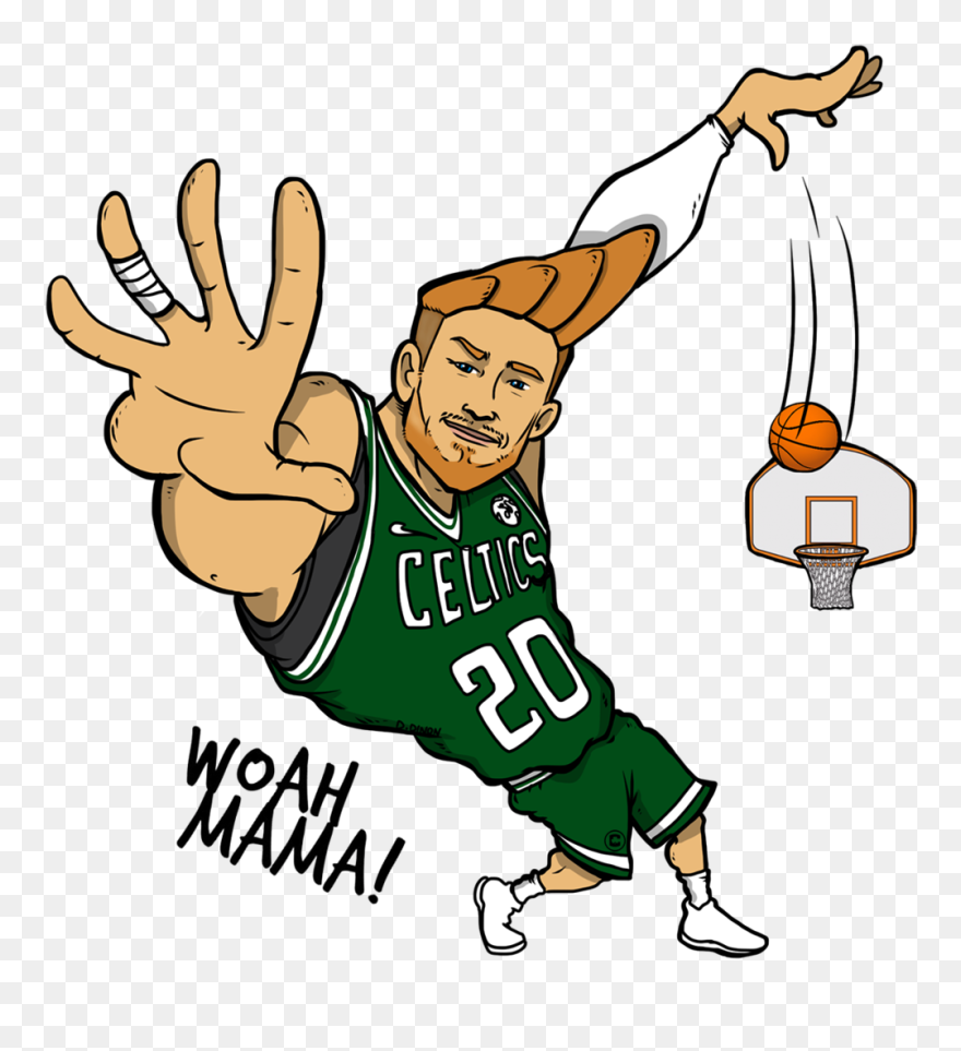 Basketball Fans Clipart Png Freeuse Stock Celtics Social - Johnny Bravo Basketball Transparent Png