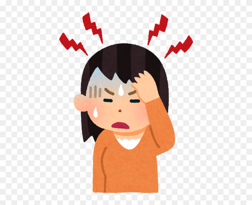 Migraine Neck Forehead Anatomy - Headache Png Clipart