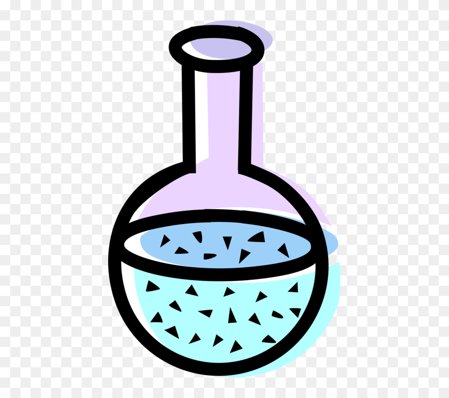 Vector Illustration Of Science Laboratory Glassware Clipart