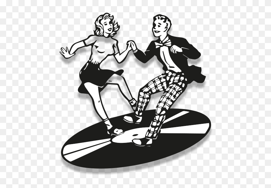 Sock Hop Dance Rockin - 1950s Sock Hop Clip Art - Png Download