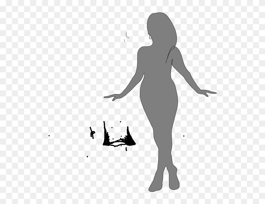 Transparent Silhouette Woman Clipart - Png Download