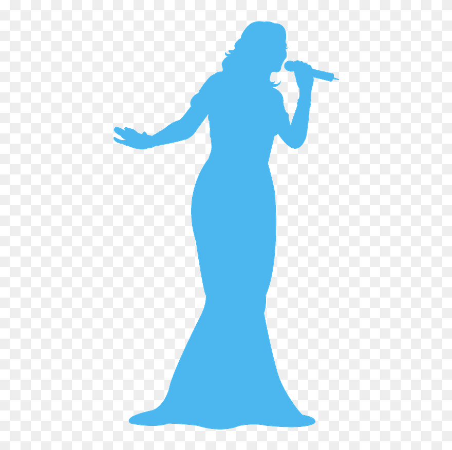 Woman Silhouette Singing Png Clipart