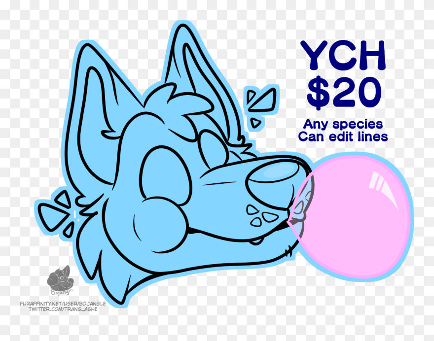 Bubblegum Bitch Ych - Cartoon Clipart