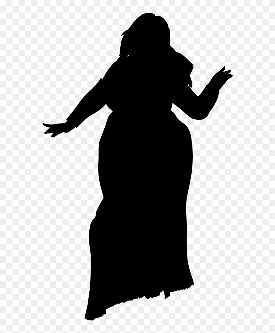 Download Download Fat Girl Silhouette Png Clipart (#5732483 ...