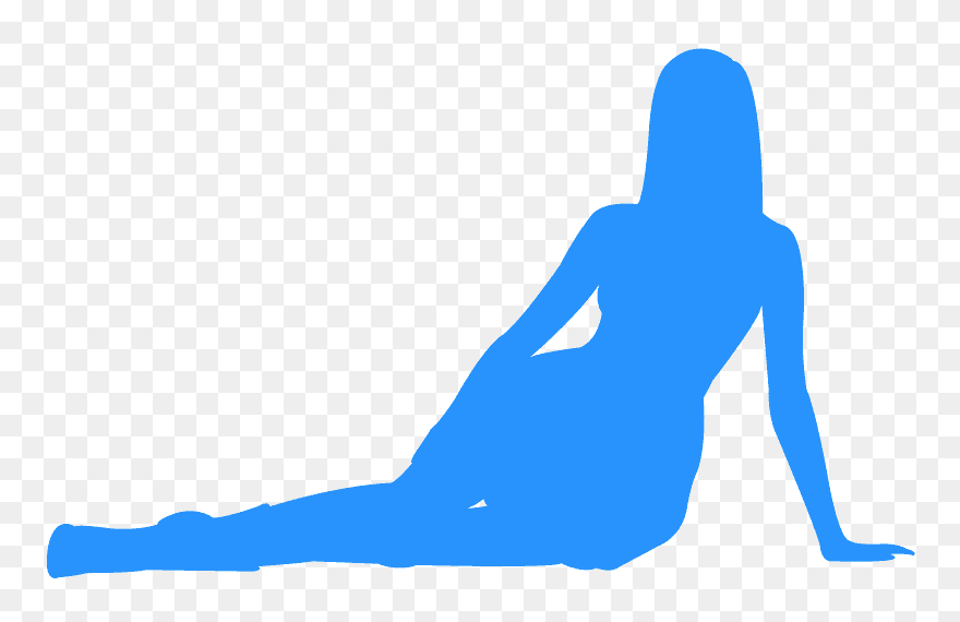 Mujer Sentada Silueta Clipart