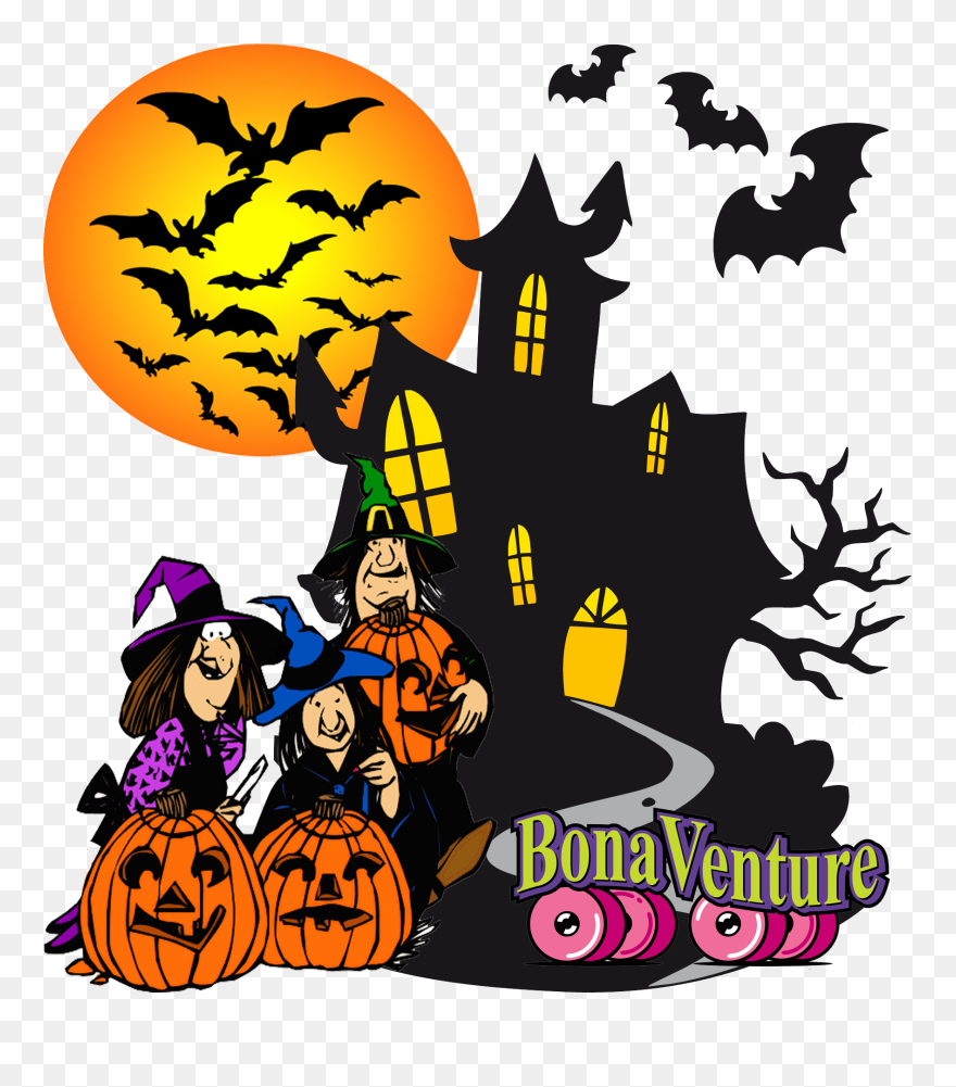 Halloween Haunted House Drawing Clipart