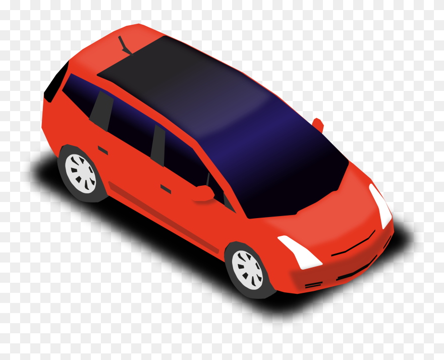 People Carrier Clip Arts - Blue Small Car Clipart - Png Download