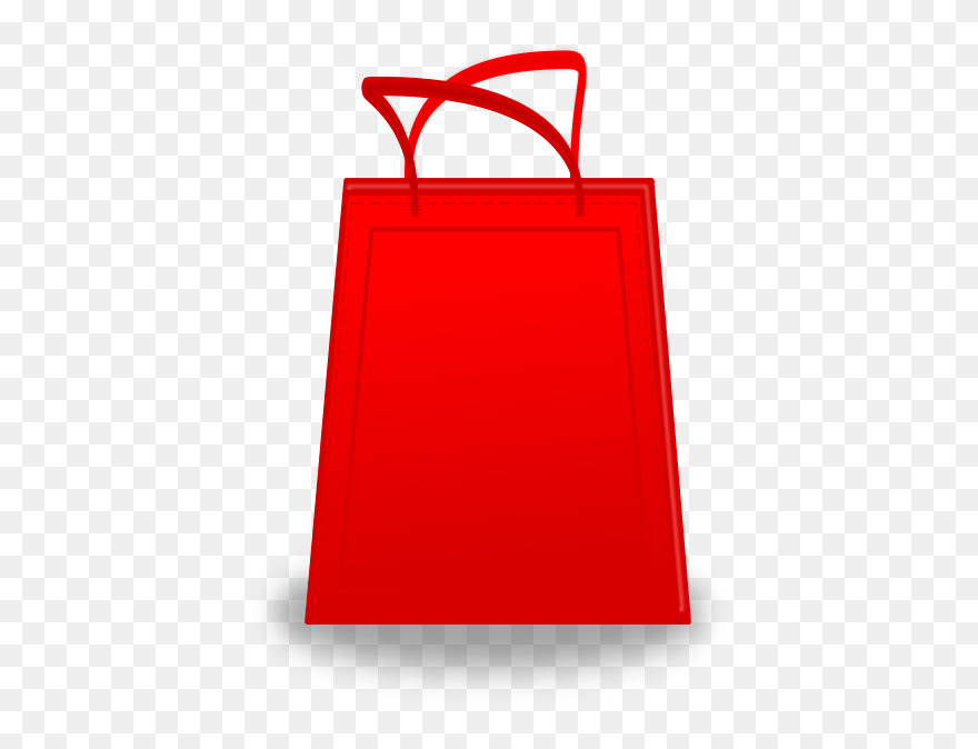 Red Shopping Bag Vector - Shopping Bag Vector Png Clipart