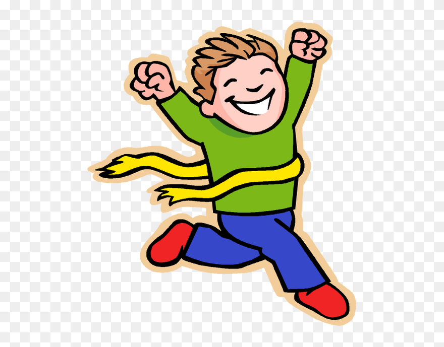 Boy Running Clipart - Png Download