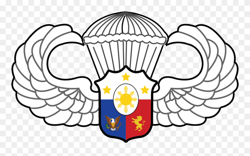 Us Army Airborne School Parachutist Badge Airborne Clipart