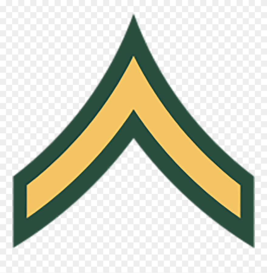 E-2 Private Second Class - Army Private Rank Clipart